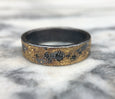 GALAXY RING WITH 7 RANDOM BLACK DIAMONDS
