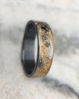 GALAXY RING WITH 7 RANDOM BLACK DIAMONDS
