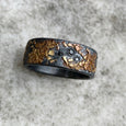 BOULDER RING WITH 3 BLACK DIAMONDS