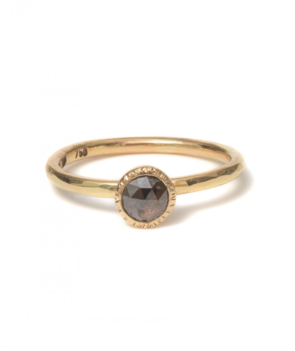 BURNT UNBER DIAMOND RING