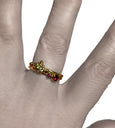 GOLDEN BERRIES RING WITH DIAMONDS