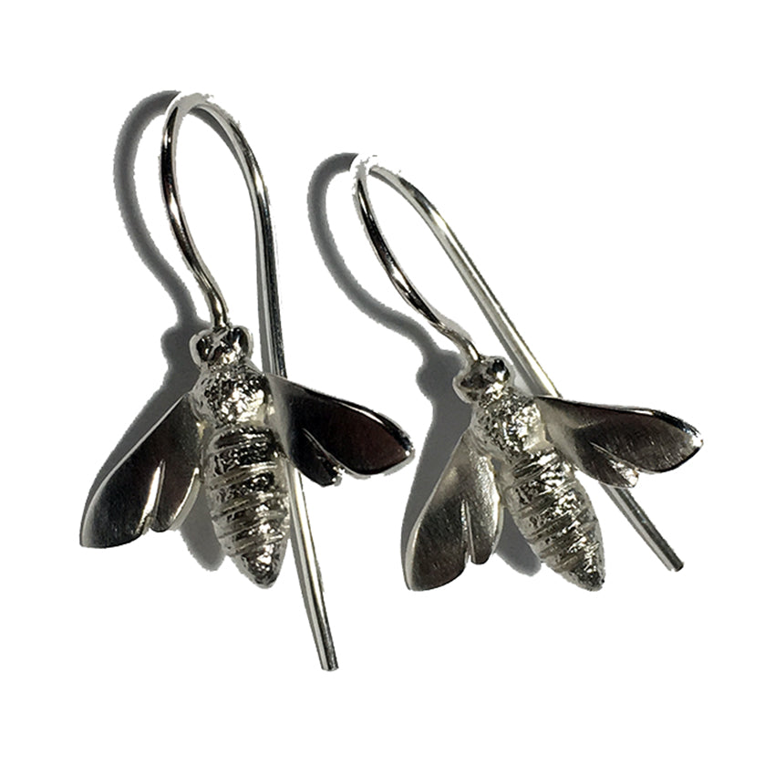 HONEY BEE HOOK EARRINGS