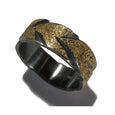 CUT GOLDEN EARTH RING