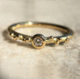 GOLDEN ORB RING WITH GRANULATION