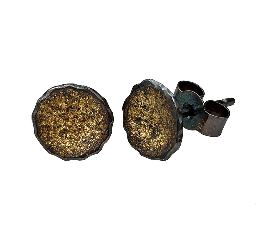 GOLDEN EARTH STUD EARRINGS