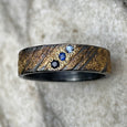 GOLD STRIKE WITH 3 BLUE SAPPHIRES