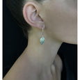 GOLD FLECK HOOK EARRINGS