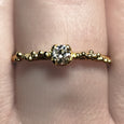 GRANULATION SOLITAIRE RING