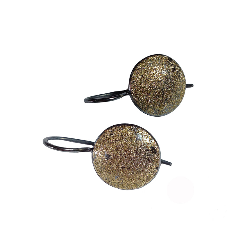 GOLDEN FROSTED HOOK EARRINGS