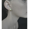 PETAL STUD EARRINGS 9CT GOLD WITH DIAMONDS