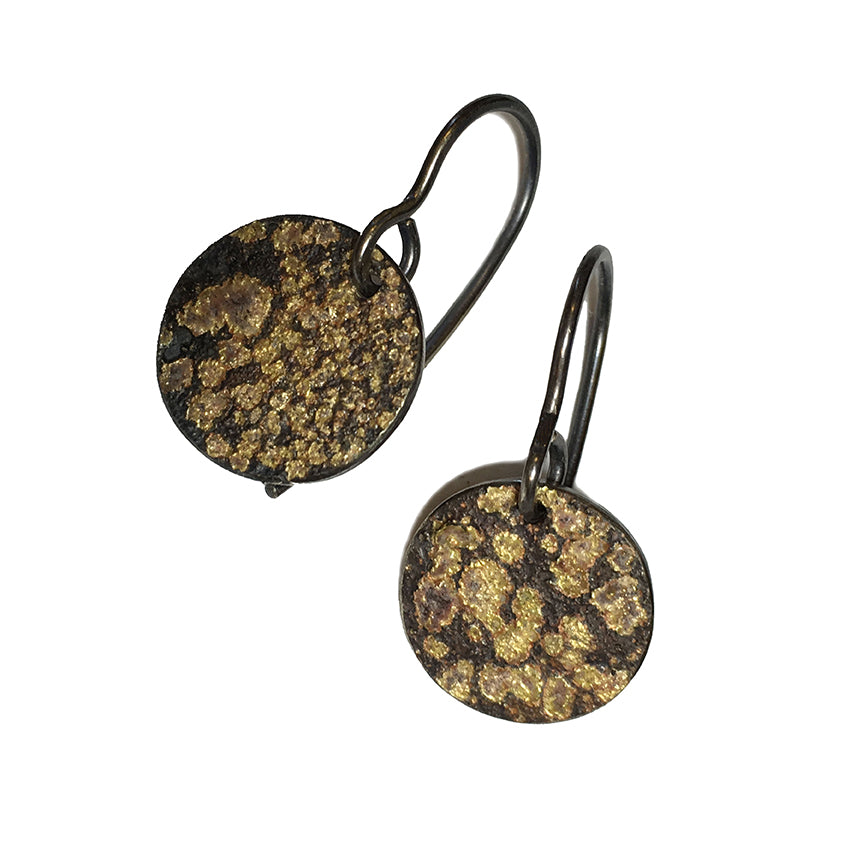 STONE PATTERN HOOK EARRINGS