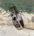 GALAXY RING RUBY AND BLACK DIAMOND