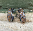 Ancient Earth Lines Hoop Earrings
