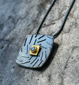 GALAXY WITH COGNAC DIAMOND PENDANT