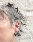 Ancient Earth Lines Hoop Earrings