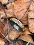 BOULDER RING WITH 3 BLACK DIAMONDS