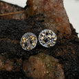 GOLDEN BOULDER DIAMOND STUD EARRINGS