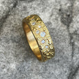 18CT COSMOS BOULDER RING