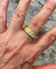 18CT COSMOS BOULDER RING