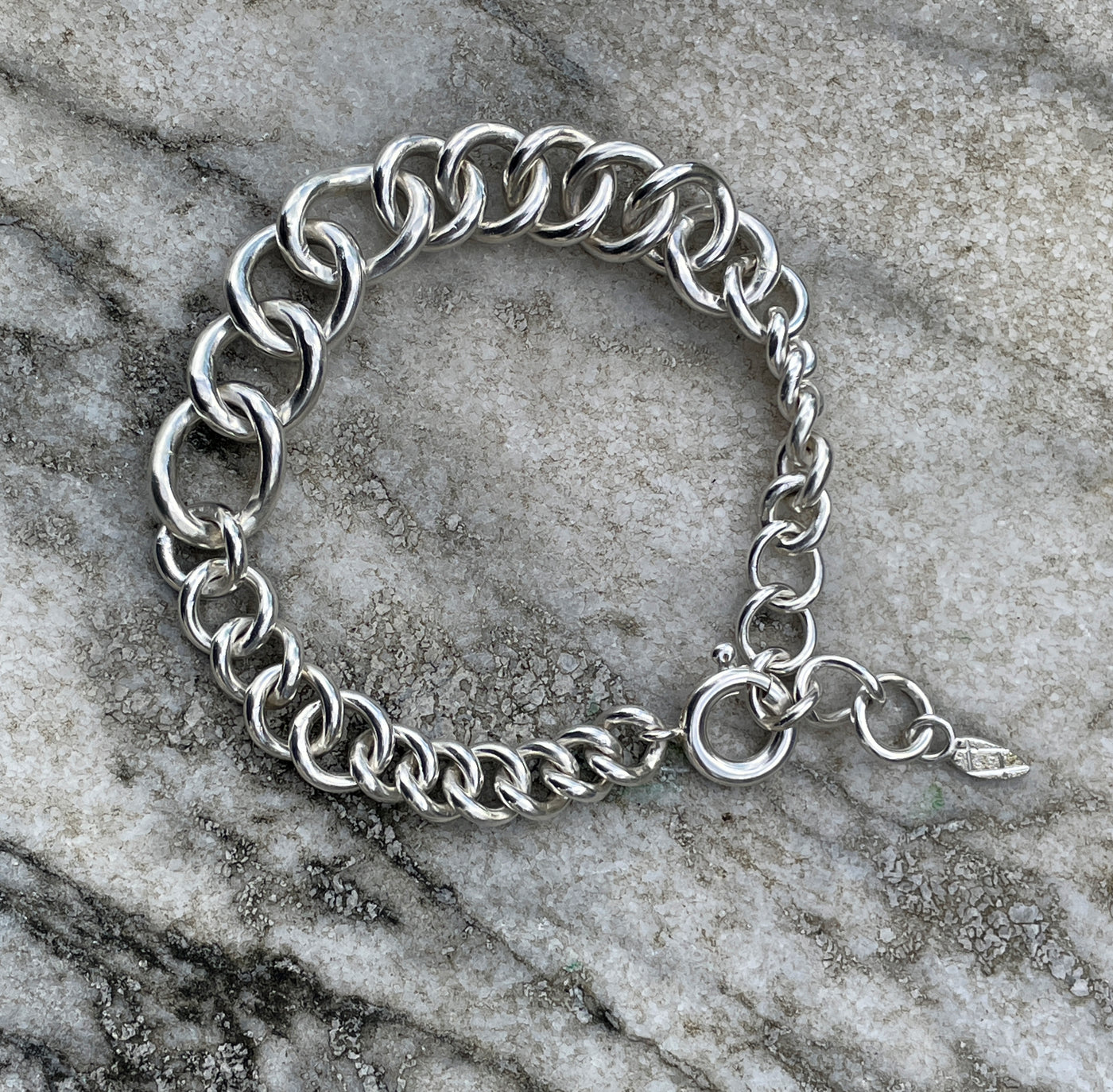 HANDMADE CURB CHAIN BRACELET