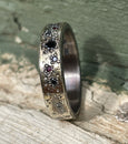 GALAXY RING RUBY AND BLACK DIAMOND