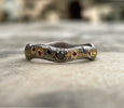 GALAXY WITH RUBIES AND BLACK DIAMONDS RING