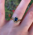 GOLDEN BERRIES FITTED WEDDING RING WITH DIAMONDS