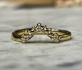 GOLDEN BERRIES FITTED WEDDING RING WITH DIAMONDS