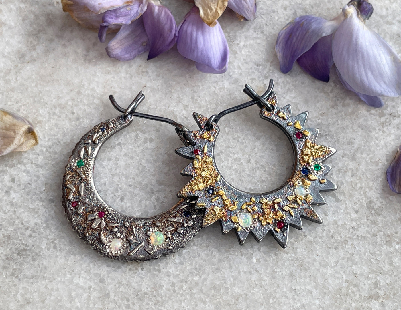 GYPSY SUN AND MOON EARRINGS