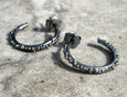 MIDNIGHT GOLD HOOP EARRINGS