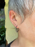 MIDNIGHT GOLD HOOP EARRINGS
