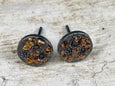 GOLDEN BOULDER DIAMOND STUD EARRINGS