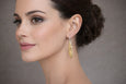 ORIENTAL LEAF HOOK EARRINGS