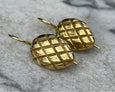 QUILTED HOOK EARRINGS