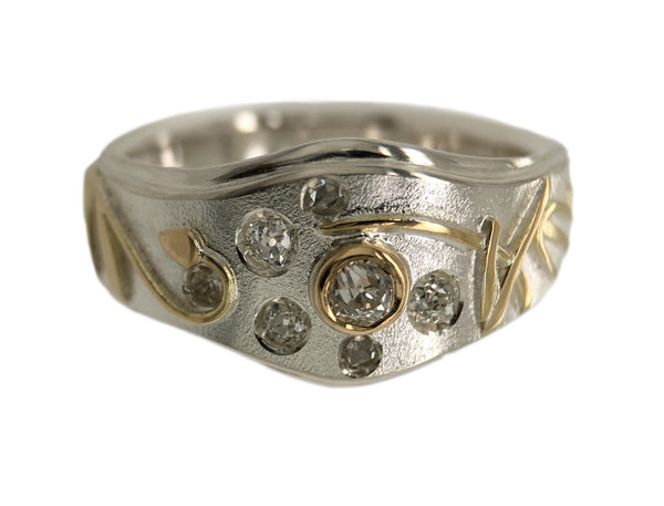 FLAX LILY AND DIAMOND RING