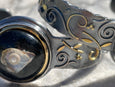 CELTIC BANGLES WITH SEA SHELLS AND PEARLS