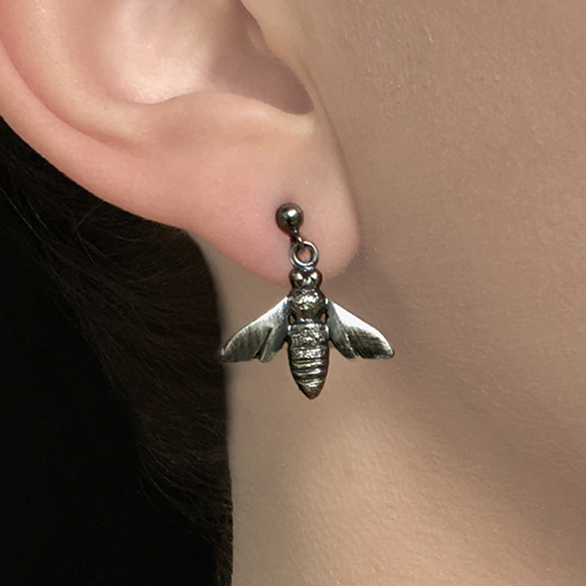 HONEY BEE STUD EARRINGS