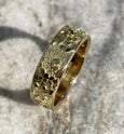 18CT GOLD BOULDER RING