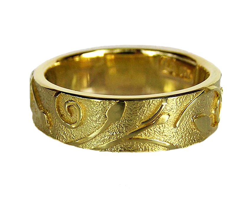 GOLD FLAX LILY RING