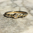GOLDEN ORB RING WITH GRANULATION