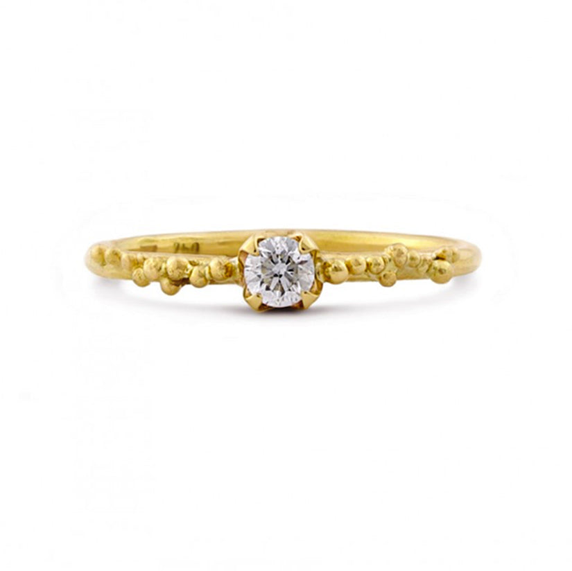 GRANULATION SOLITAIRE RING