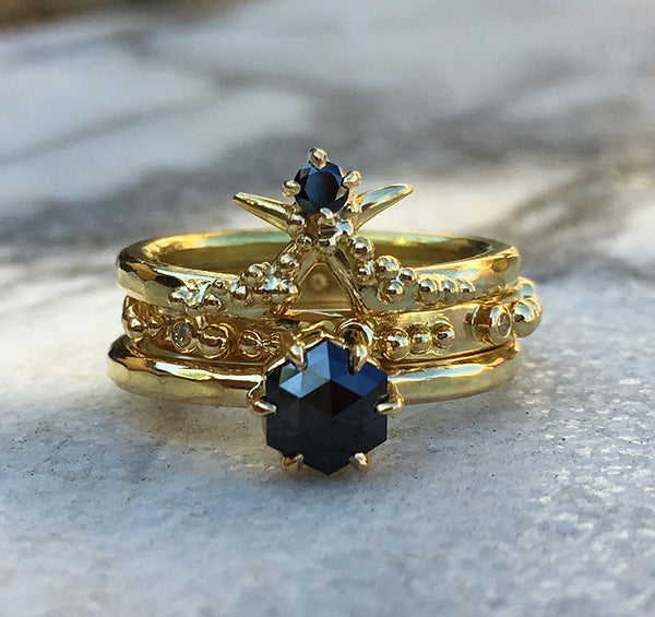 Yellow Sapphire Clover Engagement Ring | e.g.etal | Melbourne